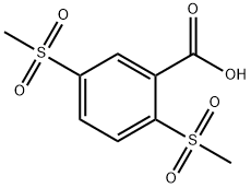 2,5-dimethanesulfonylbenzoic acid Structure