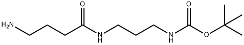 tert-Butyl N-[3-(4-aminobutanamido)propyl]carbamate Struktur