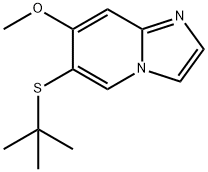 6-(叔丁硫基)-7-甲氧基咪唑并[1,2-A]吡啶,2141967-02-2,结构式
