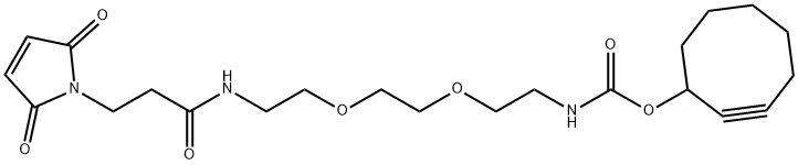 SCO-PEG2-马来酰亚胺, 2141976-23-8, 结构式