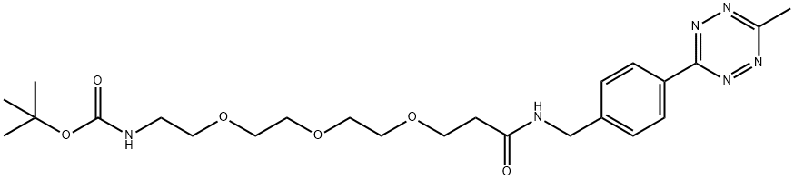 Me-Tet-PEG3-NHBoc Struktur