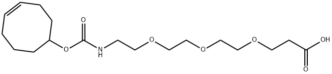 反式环辛烯-三聚乙二醇-羧酸, 2141981-86-2, 结构式