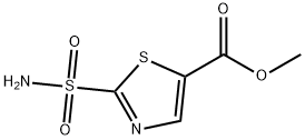 5-Thiazolecarboxylic acid, 2-(aminosulfonyl)-, methyl ester Structure