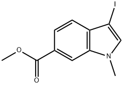 Methyl 3-iodo-1-methyl-1H-indole-6-carboxylate Structure