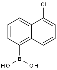 B-(5-chloro-1-naphthalenyl)-Boronicacid Structure