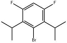 3-溴-1,5-二氟-2,4-双(1-甲基乙基)苯,2143028-54-8,结构式