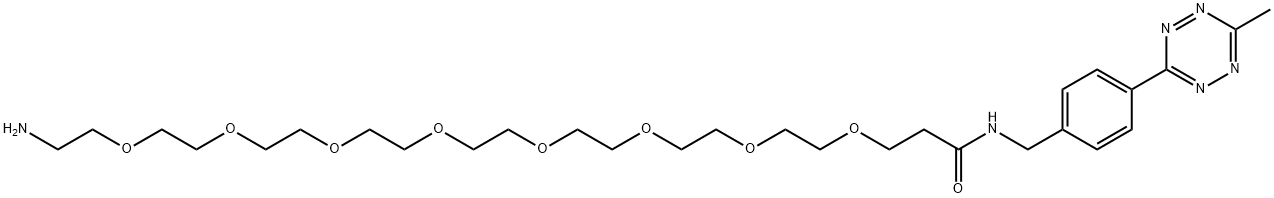 Me-Tet-PEG8-NH2 - HCl salt Struktur