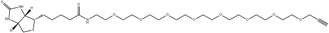 Biotin-PEG8-Alkyne Structure