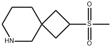 2-(methylsulfonyl)-6-Azaspiro[3.5]nonane Struktur