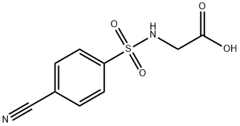 Glycine, N-[(4-cyanophenyl)sulfonyl]- 化学構造式