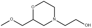 4-Morpholineethanol,2-(methoxymethyl)- 化学構造式
