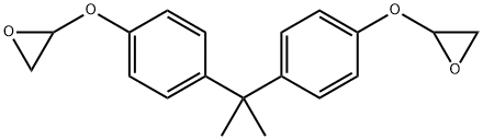 Oxirane, 2,2'-[(1-methylethylidene)bis(4,1-phenyleneoxy)]bis- Structure