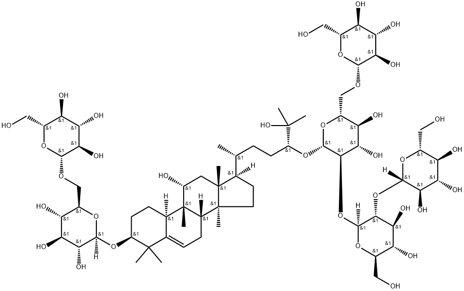 罗汉果皂苷VI B 结构式