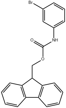 Carbamic acid, N-(3-bromophenyl)-, 9H-fluoren-9-ylmethyl ester Structure