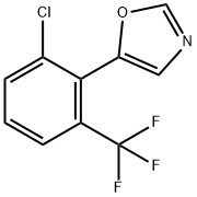 5-[2-Chloro-6-(trifluoromethyl)phenyl]-1,3-oxazole,2153286-34-9,结构式