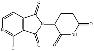 4-chloro-2-(2,6-dioxopiperidin-3-yl)-1H-pyrrolo[3,4-c]pyridine-1,3(2H)-dione Struktur