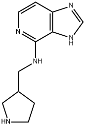 3H-Imidazo[4,5-c]pyridin-4-amine,N-(3-pyrrolidinylmethyl)- 结构式