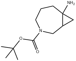 TERT-BUTYL 7-AMINO-3-AZABICYCLO[5.1.0]OCTANE-3-CARBOXYLATE, 2155856-36-1, 结构式