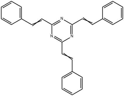 1,3,5-Triazine, 2,4,6-tris(2-phenylethenyl)- 结构式