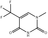 2,4(1H,3H)-Pyrimidinedione, 1-methyl-5-(trifluoromethyl)- 化学構造式
