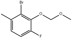 2-Bromo-4-fluoro-3-(methoxymethoxy)-1-methylbenzene Struktur