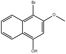 4-Bromo-3-methoxynaphthalen-1-ol Structure