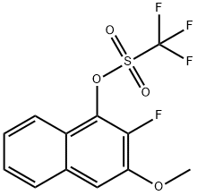 2-Fluoro-3-methoxynaphthalen-1-yl trifluoromethanesulfonate 化学構造式