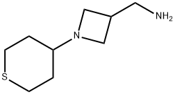 (1-(tetrahydro-2H-thiopyran-4-yl)azetidin-3-yl)methanamine Structure