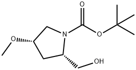 (2S,4S)-tert-Butyl 2-(hydroxymethyl)-4-methoxypyrrolidine-1-carboxylate Structure