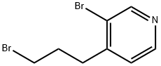 Pyridine, 3-bromo-4-(3-bromopropyl)- Structure