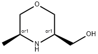 3-Morpholinemethanol, 5-methyl-, (3R,5S)-rel- Structure