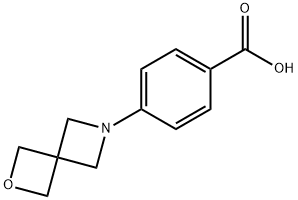 4-(2-Oxa-6-azaspiro[3.3]heptan-6-yl)benzoic acid 化学構造式