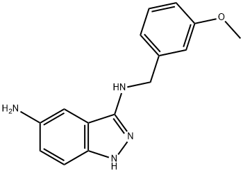 N3-(3-甲氧基苄基)-1H-吲唑-3,5-二胺,2162955-44-2,结构式