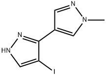 4-iodo-1'-methyl-1'H,2H-3,4'-bipyrazole Structure