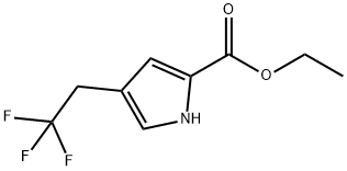 Ethyl 4-(2,2,2-trifluoroethyl)-1H-pyrrole-2-carboxylate Struktur