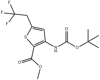 Methyl 3-((tert-butoxycarbonyl)amino)-5-(2,2,2-trifluoroethyl)thiophene-2-carboxylate|3-((叔丁氧基羰基)氨基)-5-(2,2,2-三氟乙基)噻吩-2-羧酸甲酯