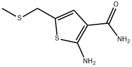 2-氨基-5-((甲硫基)甲基)噻吩-3-甲酰胺, 2163772-34-5, 结构式