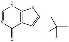 6-(2,2-Difluoropropyl)thieno[2,3-d]pyrimidin-4(3H)-one Structure