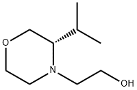 4-Morpholineethanol, 3-(1-methylethyl)-, (3S)- Structure