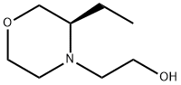 4-Morpholineethanol, 3-ethyl-, (3R)- 化学構造式