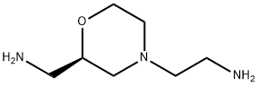4-Morpholineethanamine,2-(aminomethyl)-,(2R)-,2165439-05-2,结构式