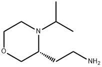 3-Morpholineethanamine, 4-(1-methylethyl)-,(3R)- Structure