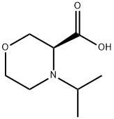 3-Morpholinecarboxylic acid, 4-(1-methylethyl)-,(3S)- 结构式