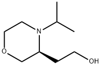 3-Morpholineethanol, 4-(1-methylethyl)-, (3S)- Structure