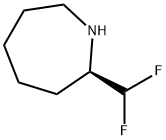 1H-Azepine, 2-(difluoromethyl)hexahydro-, (2R)- Structure