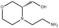 3-Morpholinemethanol, 4-(2-aminoethyl)-, (3S)-,2165564-87-2,结构式