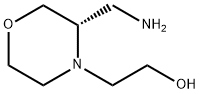 4-Morpholineethanol, 3-(aminomethyl)-, (3S)- Structure