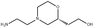 2-Morpholineethanol,4-(2-aminoethyl)-,(2R)- Struktur