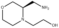 4-Morpholineethanol, 3-(aminomethyl)-, (3R)- Structure