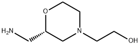4-Morpholineethanol,2-(aminomethyl)-,(2S)- Struktur